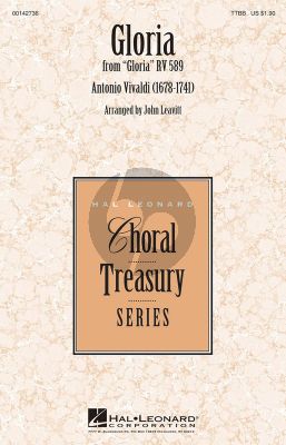 Vivaldi Gloria from Gloria RV 589 arranged for Male Choir TTBB (Aranged by John Leavitt)