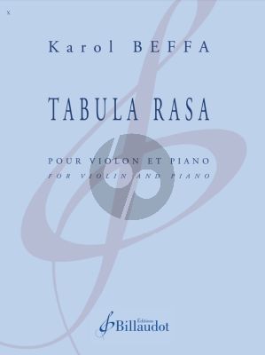 Beffa Tabula Rasa for Violin and Piano