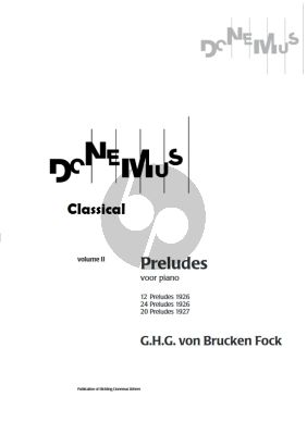 Brucken Fock Preludes Vol.2 - 12 Preludes 1926, 24 Preludes 1926 and 20 Preludes 1927 for Piano Solo