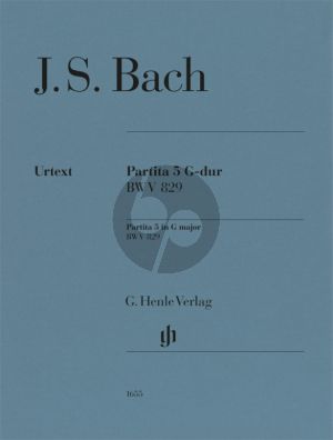 Bach Partita No.5 G-Major BWV 829 for Piano Solo (Editor: Ullrich Scheideler / Fingering: William Youn)