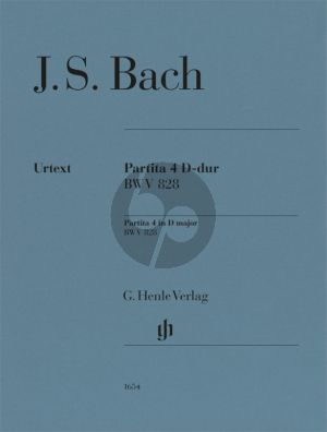 Bach Partita No.4 D-Major BWV 828 for Piano Solo (Editor: Ullrich Scheideler / Fingering: William Youn)