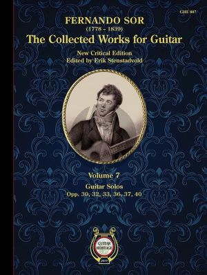 Sor The Collected Guitar Works Vol. 7 (Guitar Solos) (edited by Erik Stenstadvold)