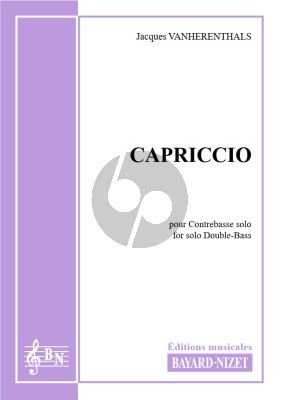 Vanherenthals Capriccio for Double Bass Solo