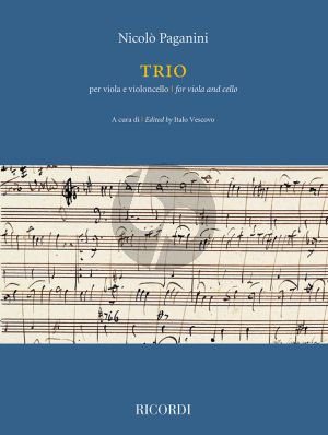 Paganini Trio for Viola and Cello (edited by Italo Vescovo)