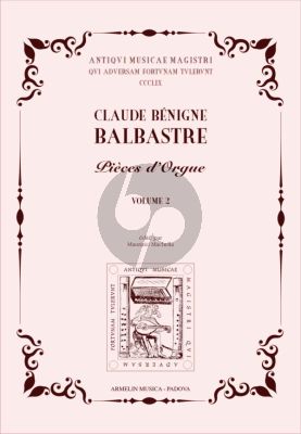 Balbastre Pièces d’Orgue Vol. 2 (edited by Maurizio Machella)