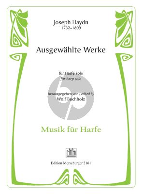 Haydn Ausgewahlte Werke für Harfe solo (Bearbeitet von Wolf Buchholz) (Mittelschwer)