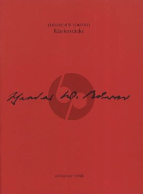 Adorno Klavierstücke (Maria Luisa Lopez-Vito)