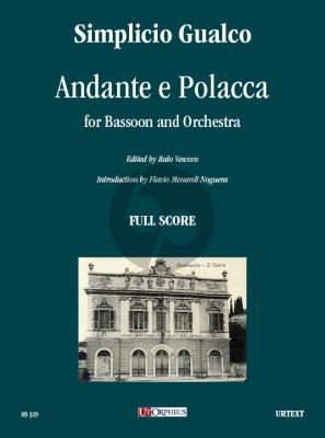 Gualco Andante e Polacca for Bassoon and Orchestra Score (edited by Italo Vescovo)