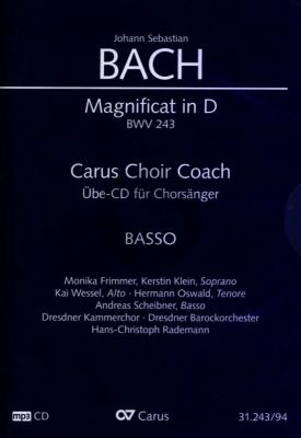 Bach Magnificat in D BWV 243 Basso Chorstimme MP3-CD (Carus Choir Coach)