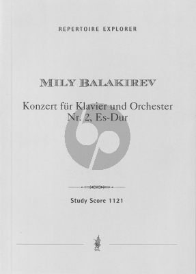 Balakirev Piano Concerto No. 2 in E-flat Score