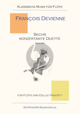 Devienne 6 Konzertante Duette Op.83 fur Flute und Violoncello [Fagott] Spielpartitur