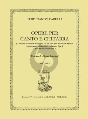 Carulli Opere per Canto e Chitarra Vol.1 (Adriano Sebastiani)