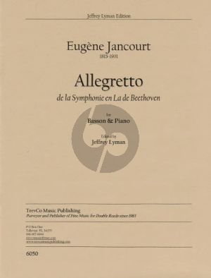 Jancourt Allegretto de la 'Symphonie en La' de Beethoven for Basson and Piano