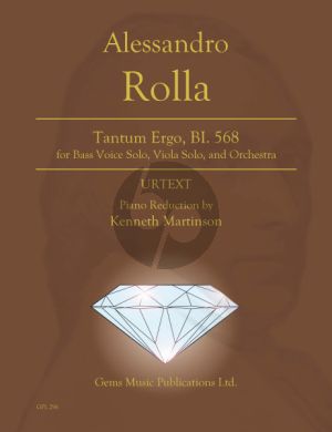 Rolla Tantum Ergo, BI. 568 in F Major for Bass Voice, Solo Viola, and Orchestra Reduction for Bass Voice and Piano (Edited by Kenneth Martinson) (Urtext)