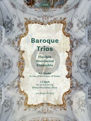 Album Baroque Trios for Flexible Woodwind Ensemble Score and Parts (Arranged by Karen Evans) (Grades 3 – 6)