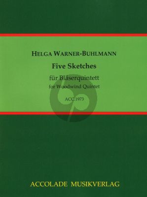 Warner-Buhlmann 5 Sketches Flöte, Oboe, Klarinette, Horn, Fagott (Part./Stimmen)