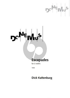 Kattenburg Escapades for 2 Violins