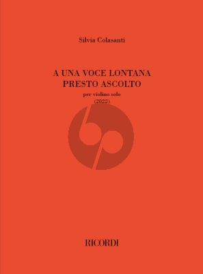 Colasanti A Una Voce Lontana Presto Ascolto Violin solo (2022)