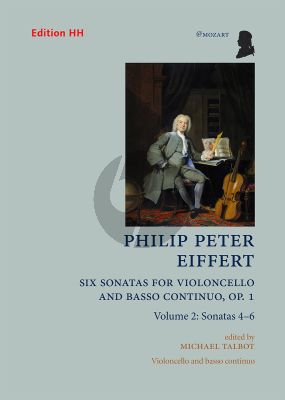 Eiffert 6 Sonatas Op. 1 Vol. 2 No. 4 - 6 Cello and Bc (edited by Michael Talbot)