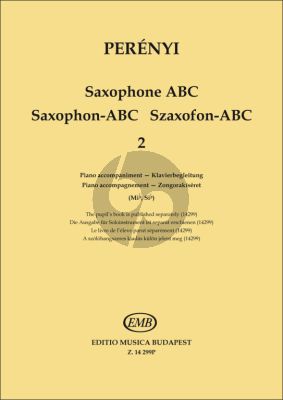 Perenyi Saxophone ABC Book 2 Piano Accompaniment (for Saxophone in Eb and Bb)
