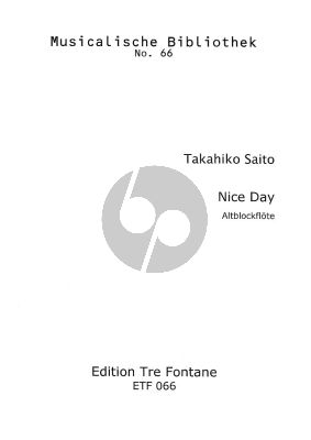 Takahiko Nice day for Treble Recorder Solo