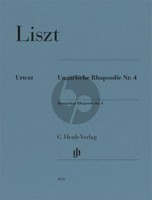 Liszt Hungarian Rhapsody No. 4 Piano solo (edited by Peter Jost)