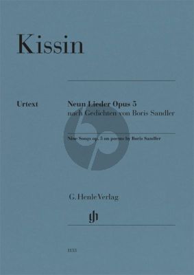 Kissin Nine Songs Op. 5 on Poems by Boris Sandler