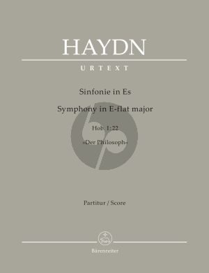 Haydn Symphony in E-flat major Hob. I:22 "Der Philosoph" Orchestra Full Score (edited by Horst Walter)