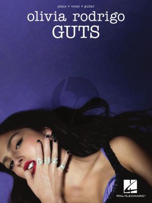 Olivia Rodrigo – Guts Piano-Vocal-Guitar