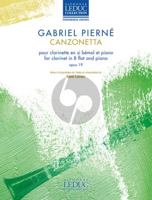 Pierne Canzonetta Op.19 Clarinet and Piano (Remi Lerner)