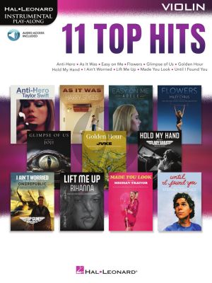 11 Top Hits for Violin (Book with Audio online) (Hal Leonard Instrumental Play-Along)