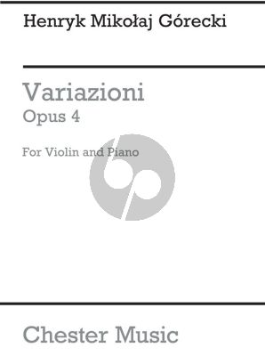 Gorecki Variazioni Op. 4 Violin and Piano