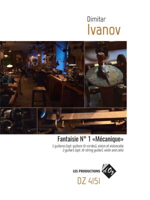 Ivanov Fantaisie No 1 "Mécanique" 3 Guitar with Violin and Cello (Score/Parts)