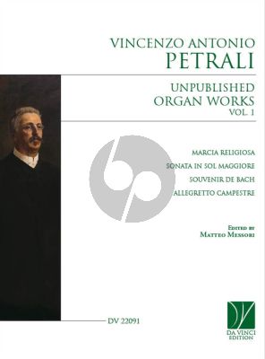 Petrali Unpublished Organ Works Vol. 1 (edited by Matteo Messori)