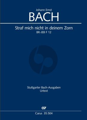 Bach Straf mich nicht in deinem Zorn BR-JEB F 12 STB soli-Chor und Orchester (Partitur) (Klaus Rettinghaus)