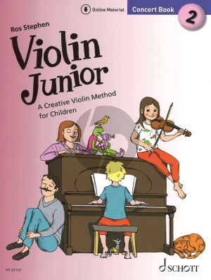 Stephen Violin Junior Concert Book 2 Violin and Piano Book with Audio online (A Creative Violin Method for Children)