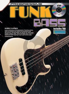 Richter Progressive Funk Bass with TAB included Book with Cd (for Beginnging to Advanced Funk Bass Players)