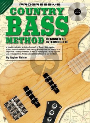 Richter Progressive Country Bass Method Book with Cd (For Beginner to Intermediate)