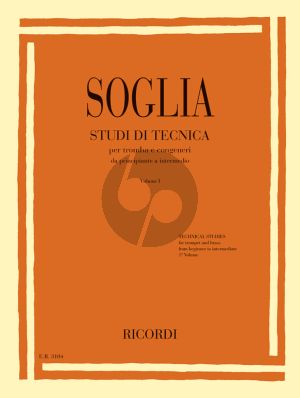 Soglia Studi di Technica - Technical Studies for trumpet and brass Vol. 1