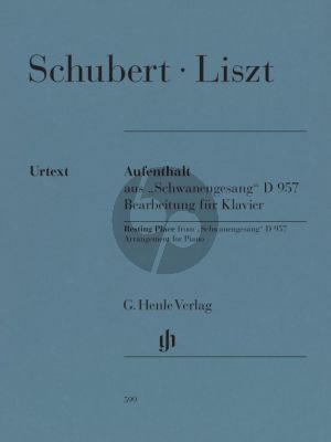 Schubert-Liszt Aufenthalt aus Schwanengesang D 957 fur Klavier (arr. Fr. Liszt)