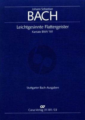 Bach Kantate BWV 181 Leichtgesinnte Flattergeister Soli-Chor und Orchester (Klavierauszug dt./engl.) (Reinhold Kubik)
