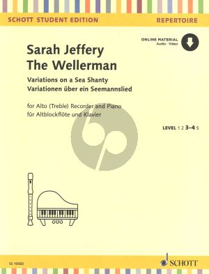 Jeffery The Wellerman Variations on a Sea Shanty Treble Recorder and Piano with Audio Online