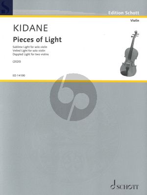 Kidane 3 Pieces of Light for Solo Violin ( 1 piece for 2 Violins)