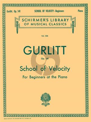 Gurlitt School of Velocity Op. 141 Piano (24 Studies for Beginners)