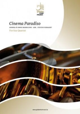 Morricone Cinema Paradiso Saxophone Quartet (SATBar) (Score/Parts) (Steven Verhaert)
