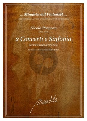 Porpora 2 Concerti e Sinfonia for Cello Solo-Strings-Bc (Score/Parts) (edited by Alessandro Bares)