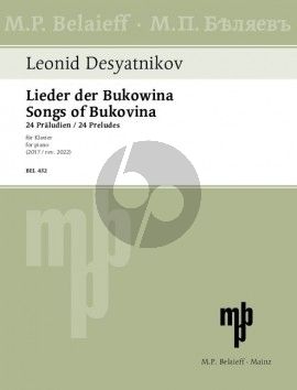 Desyatnikov Lieder der Bukowina - 24 Präludien für Klavier