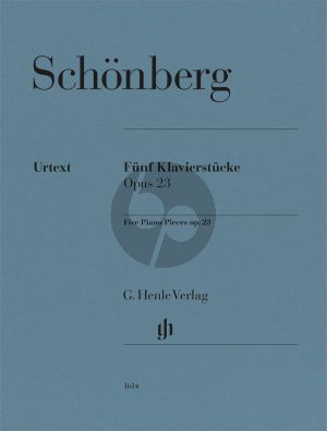 Schoenberg 5 Five Piano Pieces op. 23