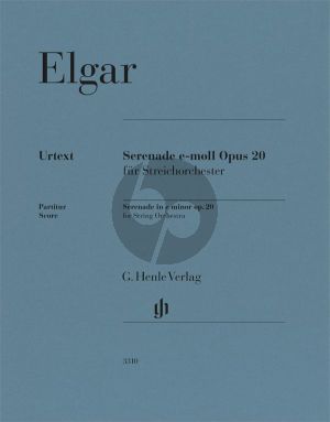 Elgar Serenade in e minor op. 20 for String Orchestra Full score
