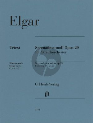 Elgar Serenade in e minor op. 20 for String Orchestra